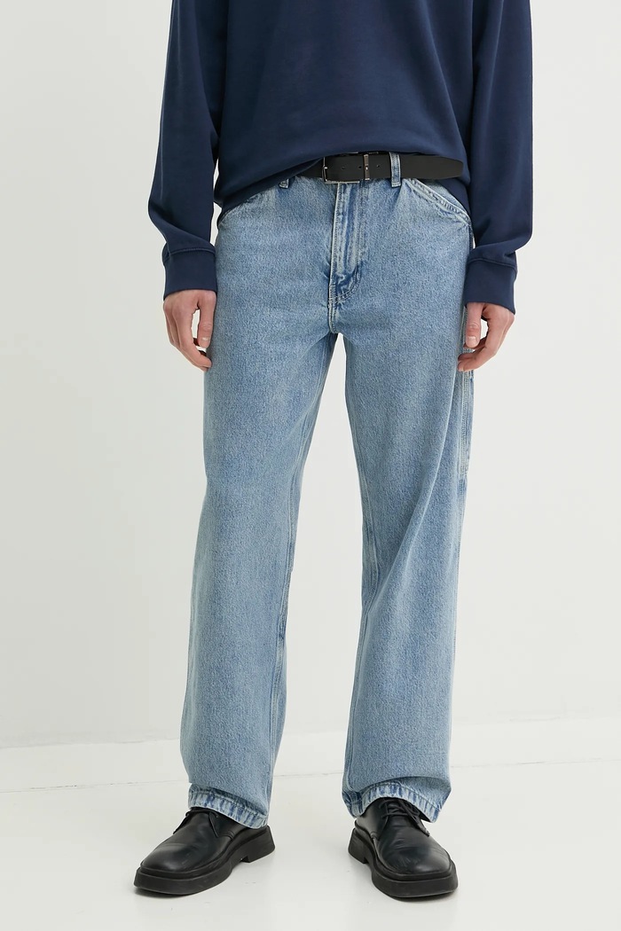 Levi's spodnie bawełniane niebieski 55849