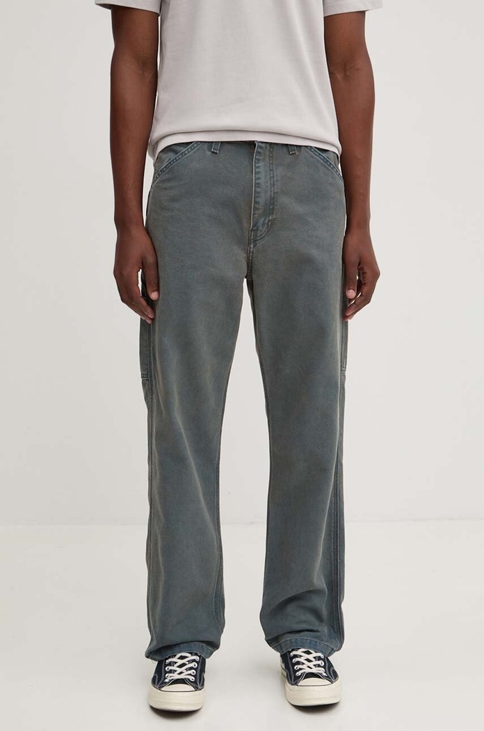 Bavlnené nohavice Levi's bavlna modrá 55849