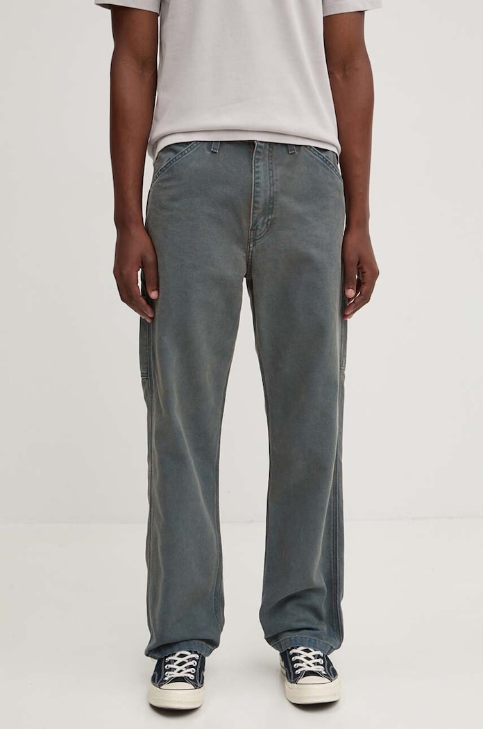 Bavlnené nohavice Levi's bavlna modrá 55849
