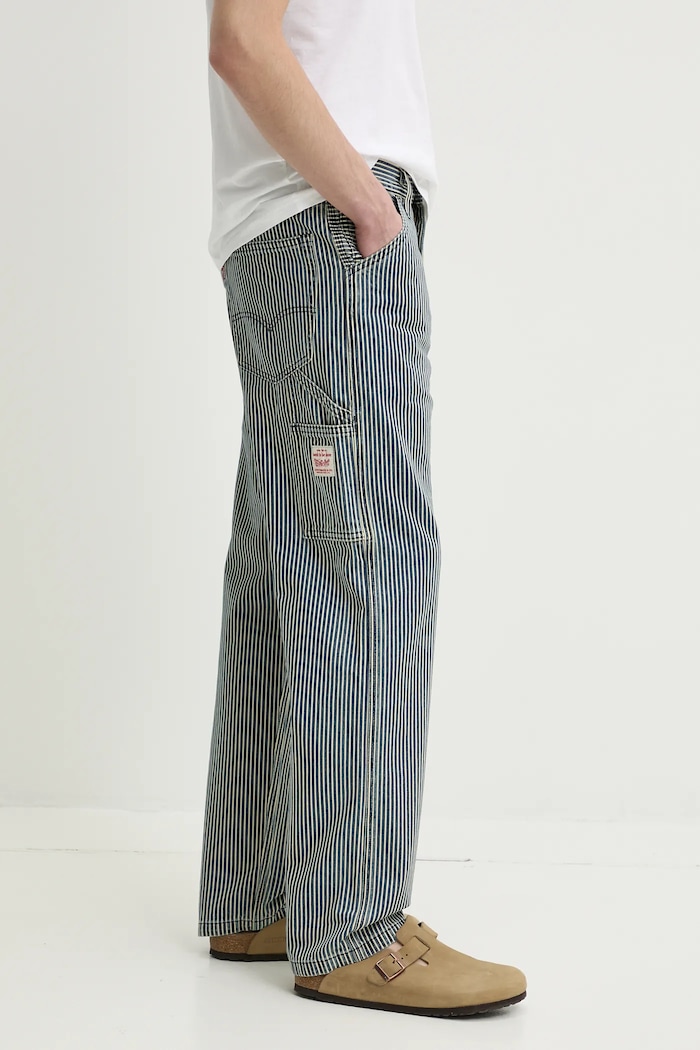 Levi's spodnie bawełniane granatowy 55849