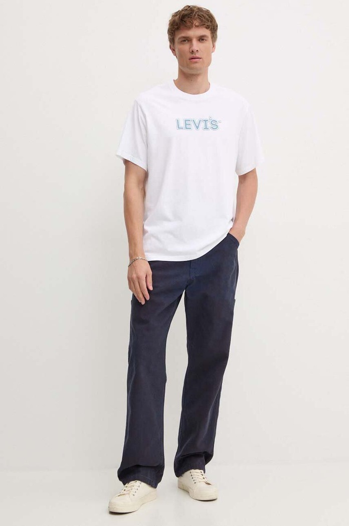 Bavlnené nohavice Levi's 55849 tmavomodrá SS25