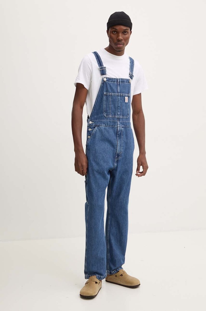 Levi's salopete din denim albastru 79107