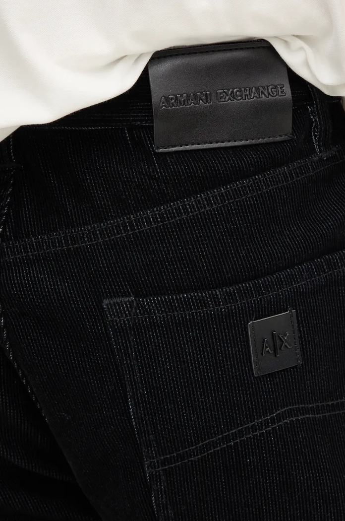 Manšestrové kalhoty Armani Exchange černá XM000075.AF10391
