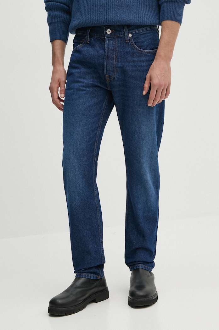 Pepe Jeans jeansy STRAIGHT JEANS granatowy PM207394CU5