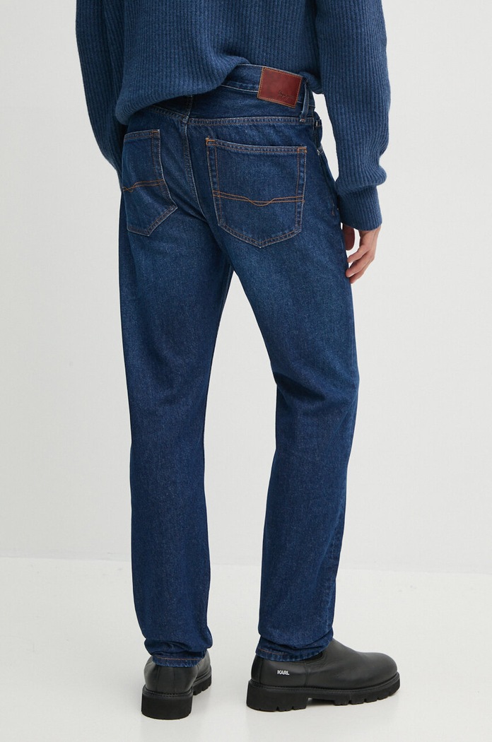 Odzież Pepe Jeans jeansy STRAIGHT JEANS PM207394CU5 granatowy