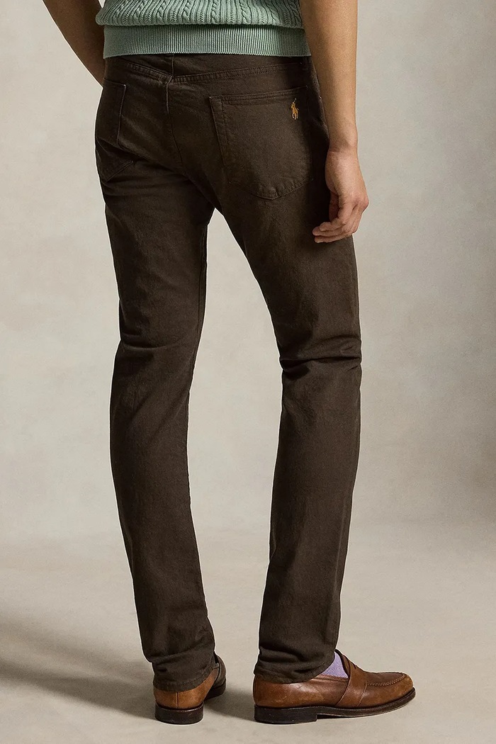 Polo Ralph Lauren slim fit da uomo 710956083 marrone SS26