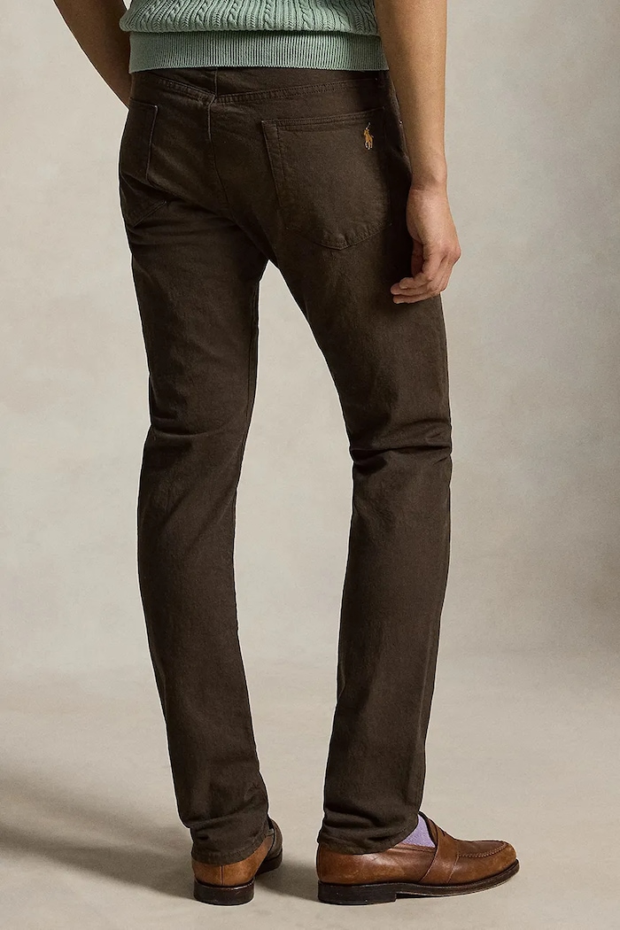 Polo Ralph Lauren slim fit da uomo 710956083 marrone SS26