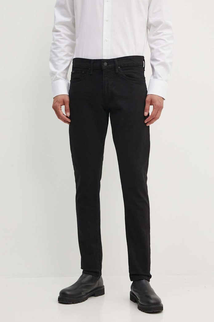 Polo Ralph Lauren τζιν slim fit ανδρικά μαύρο 710956083