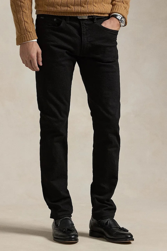 Polo Ralph Lauren blugi slim fit pentru bărbați negru 710956083