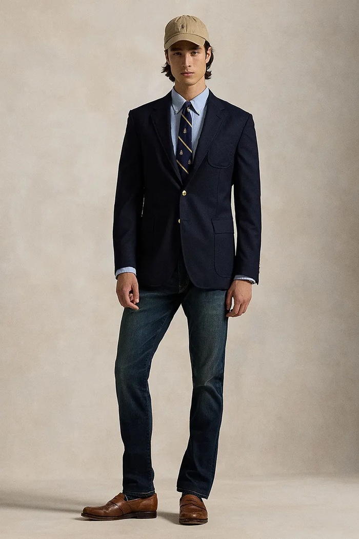 Oblečení Džíny Polo Ralph Lauren 710956085 námořnická modř