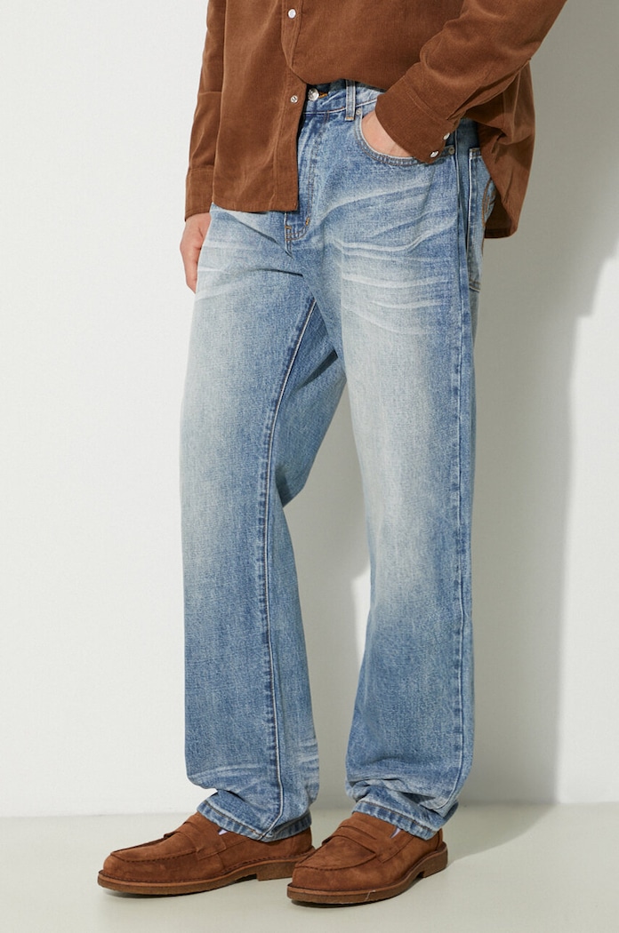 Τζιν παντελόνι Billionaire Boys Club Astro Selvedge Denim Pants σκούρο μπλε B24216