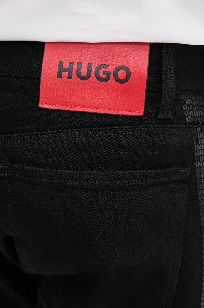 Kavbojke HUGO črna 50525385