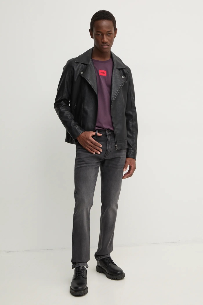Τζιν παντελόνι HUGO 50529287 γκρί AW24