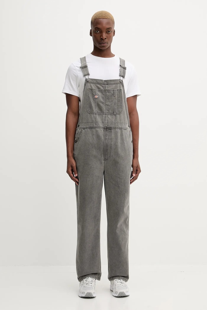 Dickies ogrodniczki jeansowe CLASSIC szary DK0A4XYA