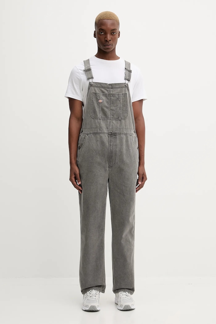 Dickies ogrodniczki jeansowe CLASSIC szary DK0A4XYA
