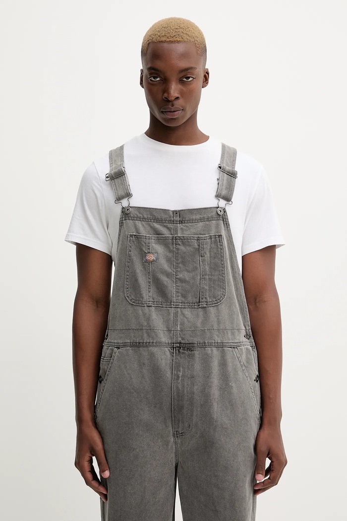 Odzież Dickies ogrodniczki jeansowe CLASSIC DK0A4XYA szary