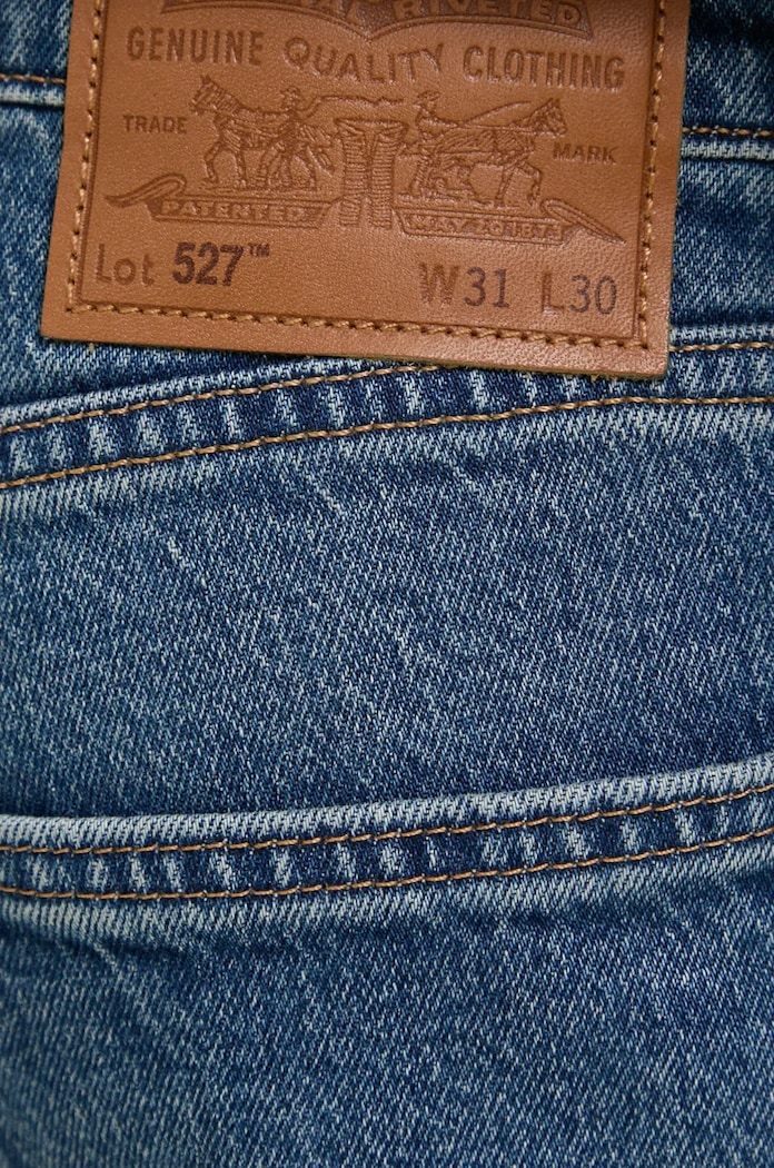 Levi's jeansi 527™ SLIM BOOT CUT albastru 05527