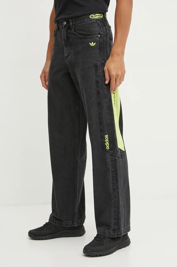 Τζιν παντελόνι adidas Originals μαύρο JN0825