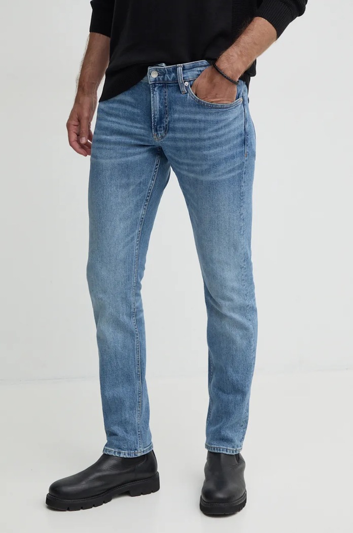 Rifle Calvin Klein Jeans modrá J30J325978