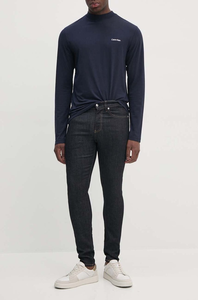 Rifle Calvin Klein Jeans tmavomodrá J30J326078
