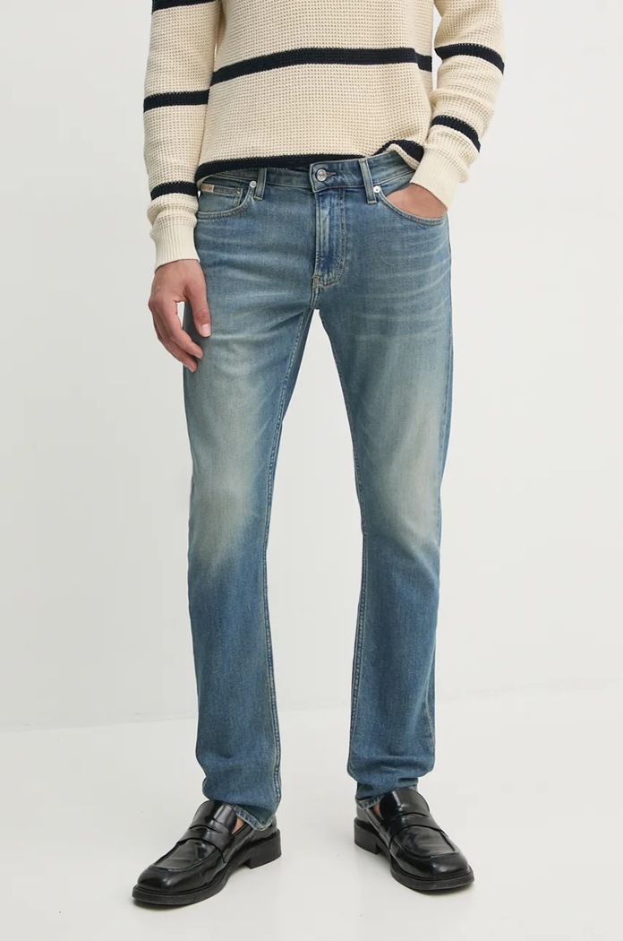 Rifle Calvin Klein Jeans modrá J30J326843