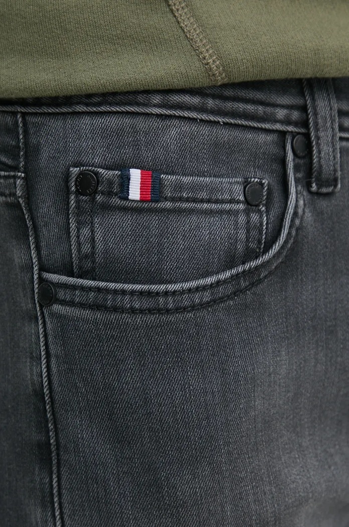 Τζιν παντελόνι Tommy Hilfiger μαύρο MW0MW37342