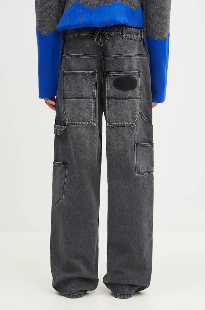 Odjeća Traperice AMBUSH Denim Work Pants BMYB004F24DEN0011100 crna