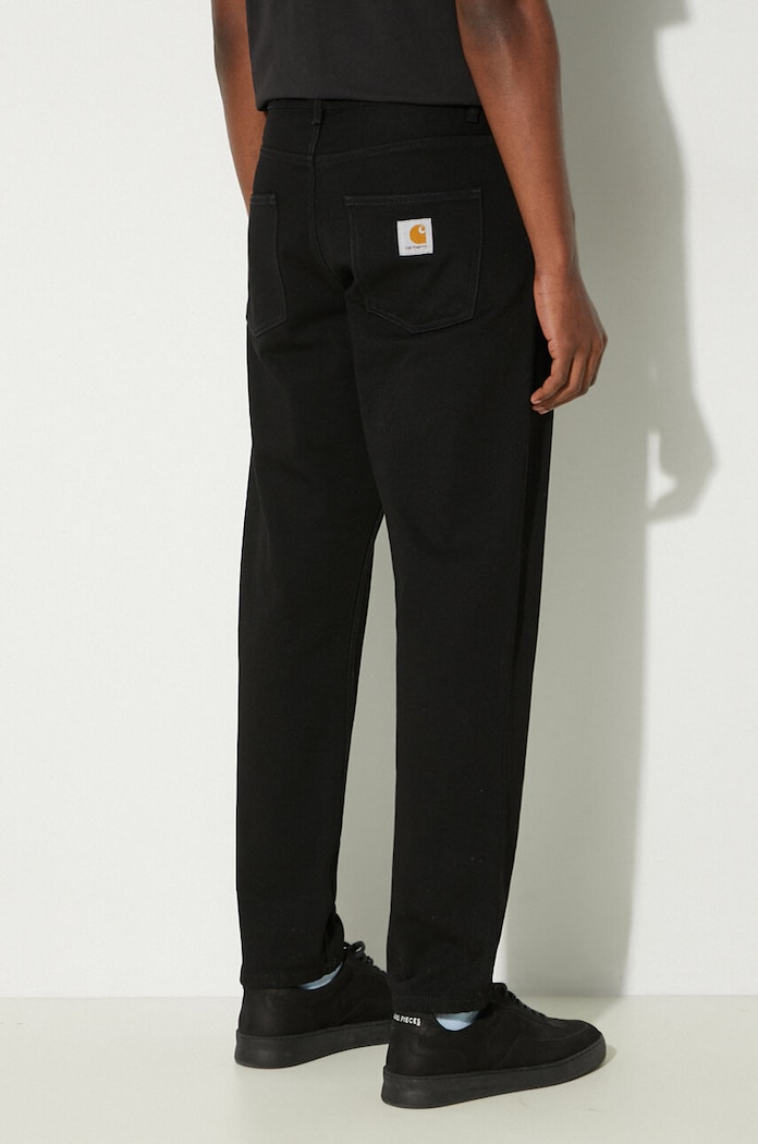 Odzież Carhartt WIP jeansy bawełniane Newel Pant I029208.892Y czarny