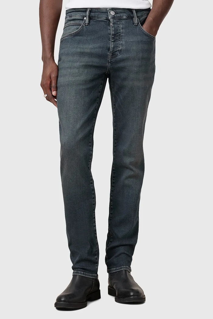 AllSaints jeansy SID M023EB niebieski AA00