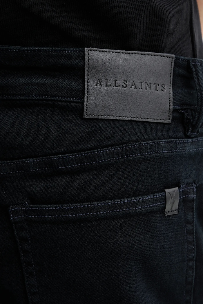 AllSaints jeansy SID granatowy M023EB