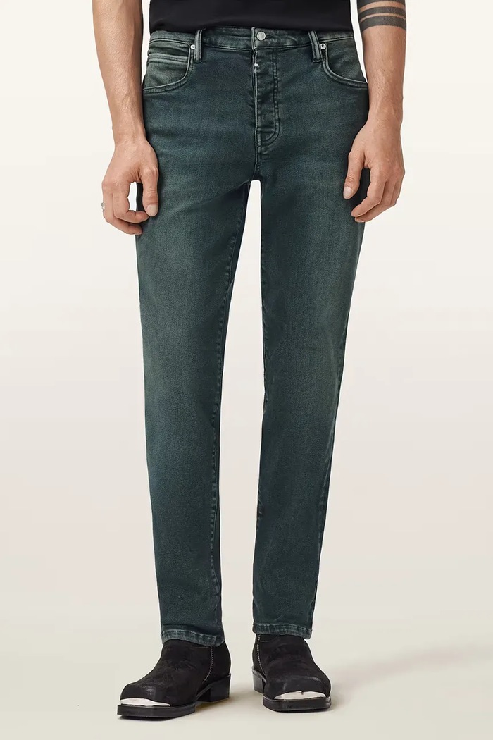 AllSaints jeansy SID szary M023EB