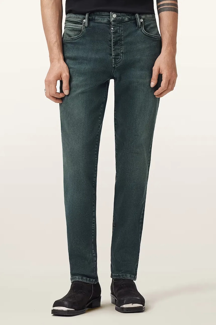 AllSaints jeansy SID szary M023EB