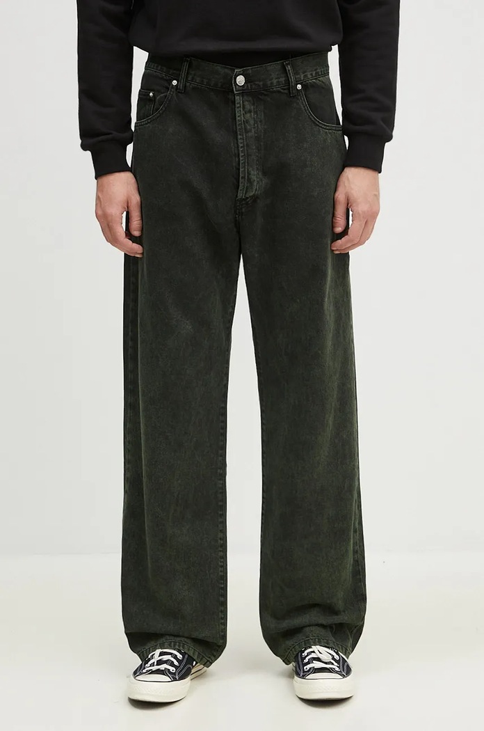 Džíny Aries Acid Wash Batten Jean zelená AR3131302