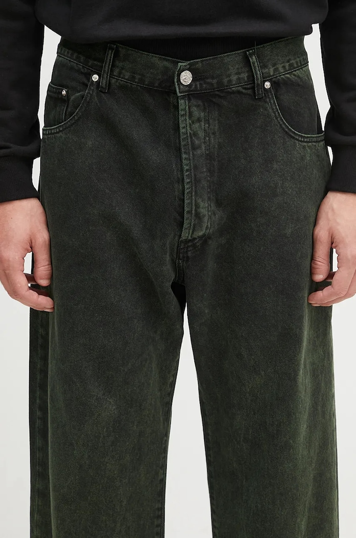 Džíny Aries Acid Wash Batten Jean zelená AR3131302