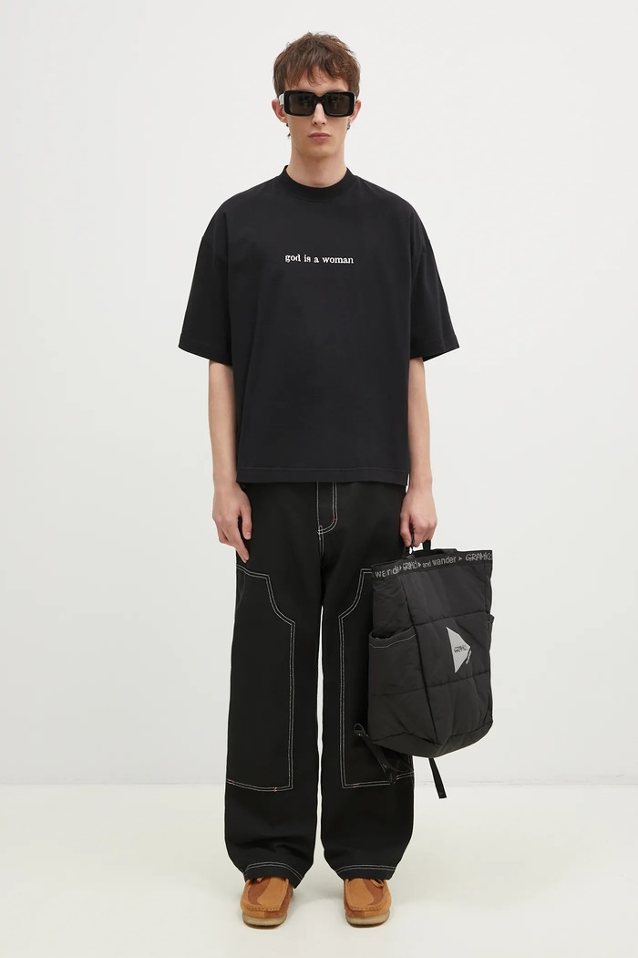 Kavbojke ICECREAM Canvas Carpenter Pant ICW001 črna
