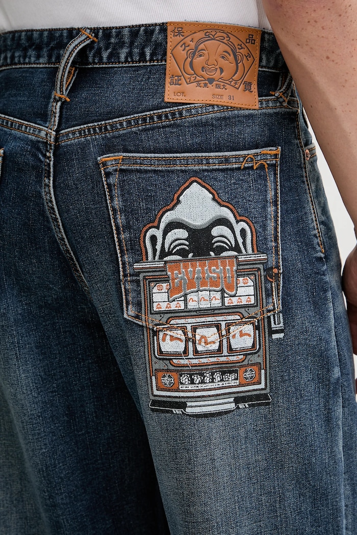 Jeans Evisu & Slot Emb Evisu 2EAHTM4JE8010 bleumarin