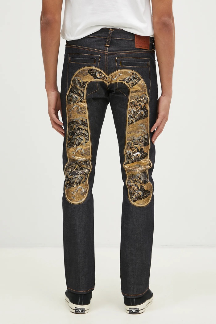 Evisu jeans Brocade Daicock navy 2EAHTM4JE7012