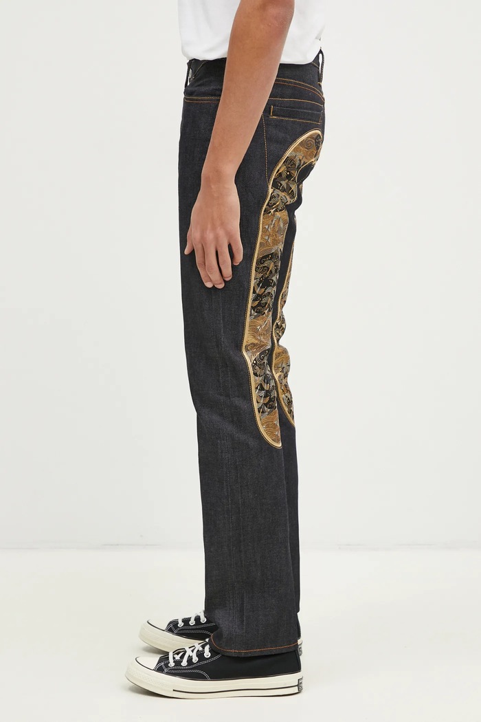 Evisu jeans Brocade Daicock 2EAHTM4JE7012 navy AW24