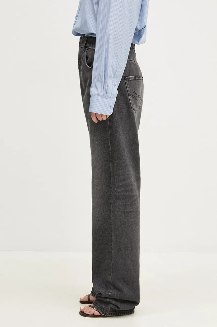 Martine Rose jeans High Waisted Jean 245WD03002 negru AW24