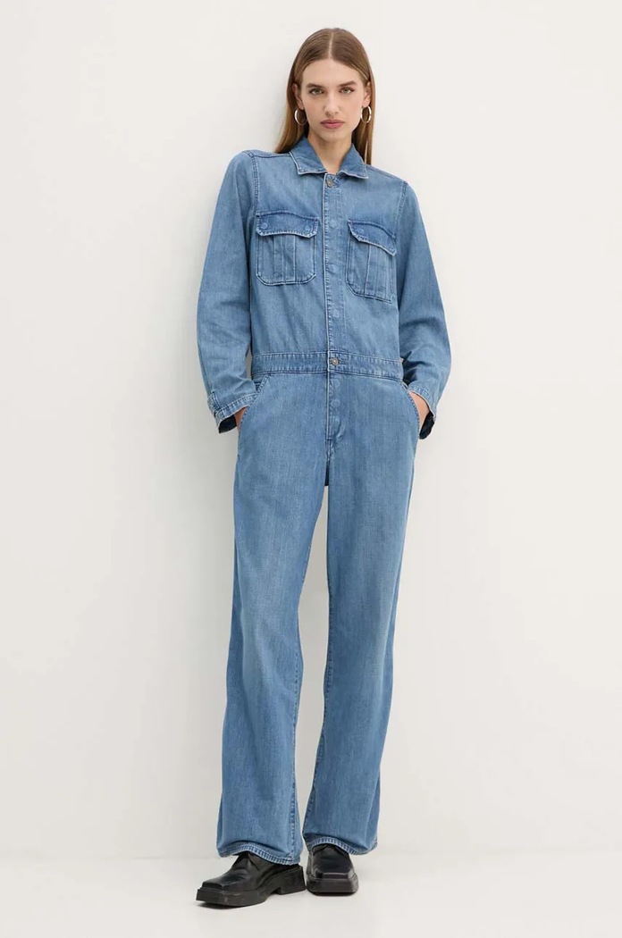 Kombinezon iz jeansa G-Star D24392.D777 modra AW24