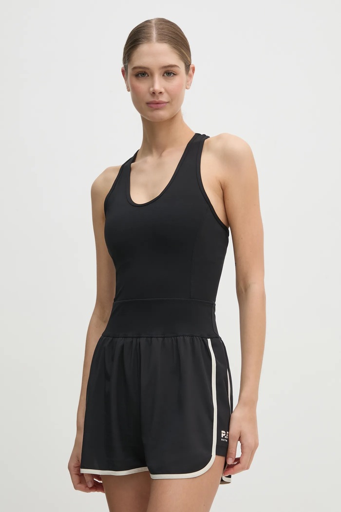 P.E Nation costum de antrenament Breakout imprimeu negru 244U233