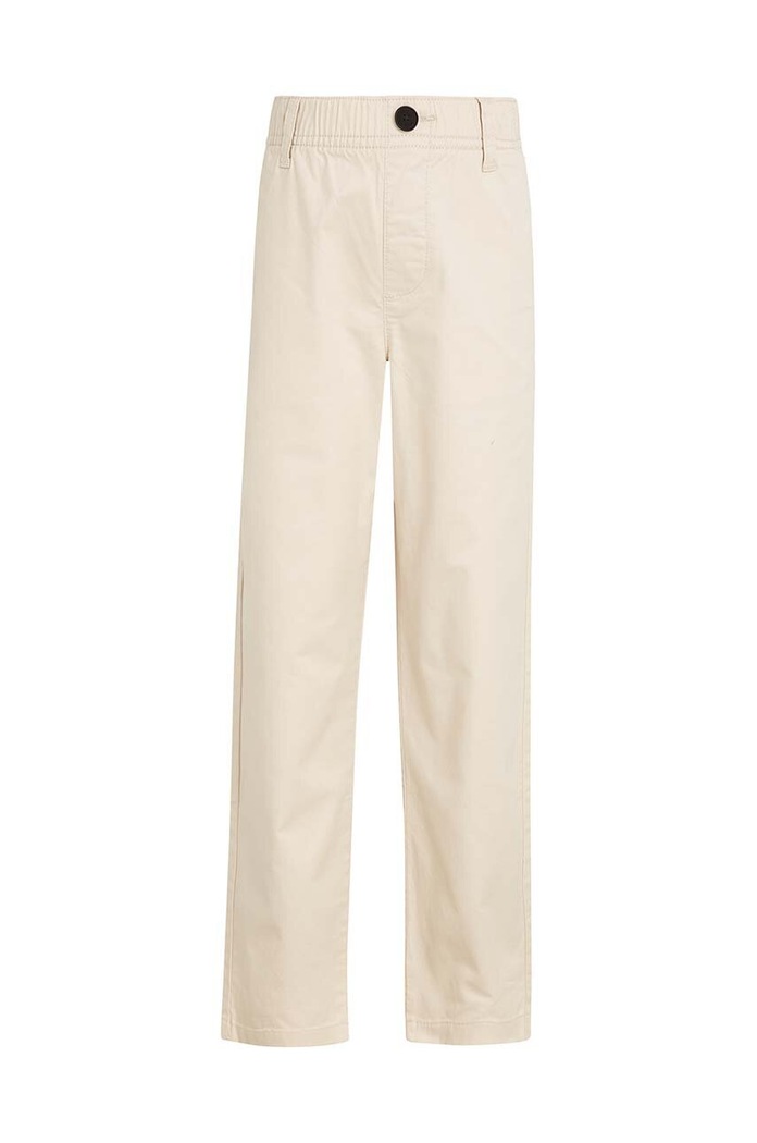 Dětské kalhoty Tommy Hilfiger SKATER CHINO PANT KB0KB09146.9BYH béžová AW24