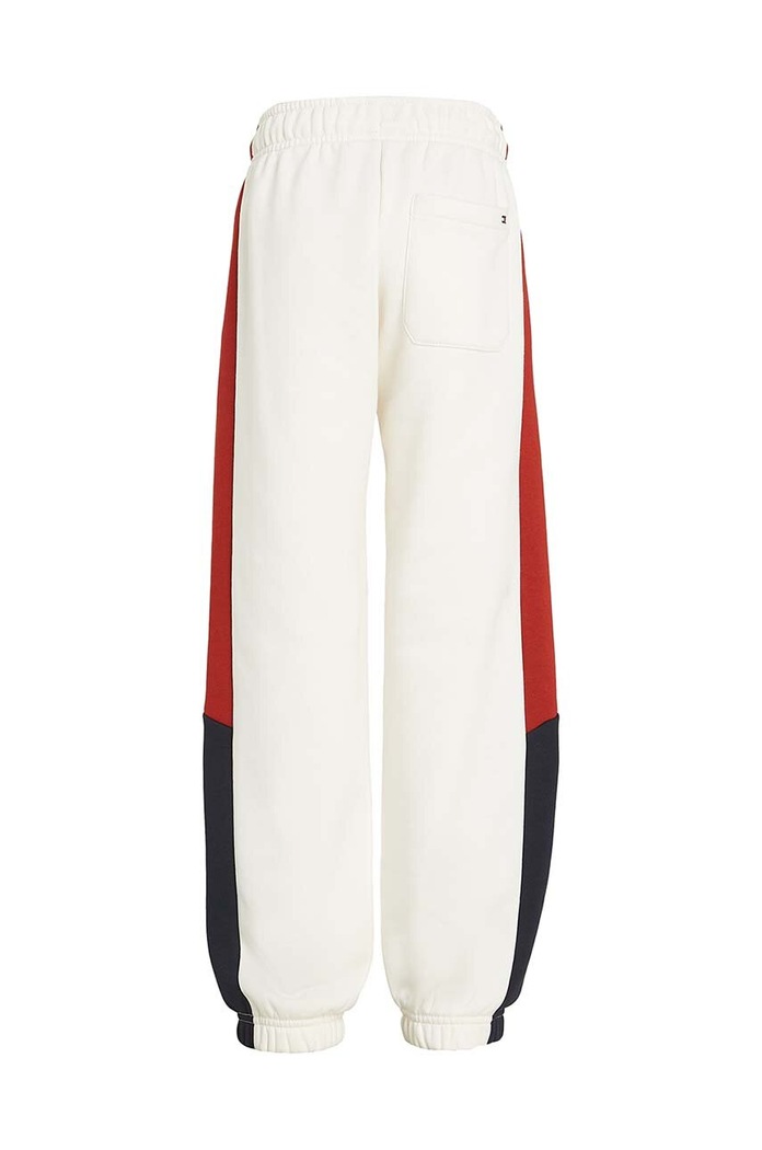 CHLAPEC Dětské tepláky Tommy Hilfiger COLORBLOCK FLEECE KB0KB09145.9BYH.122 bílá