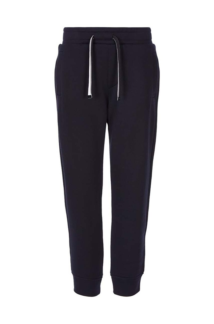 Dječji donji dio trenirke Emporio Armani pletivo mornarsko plava 8N4PS9.1JRIZ