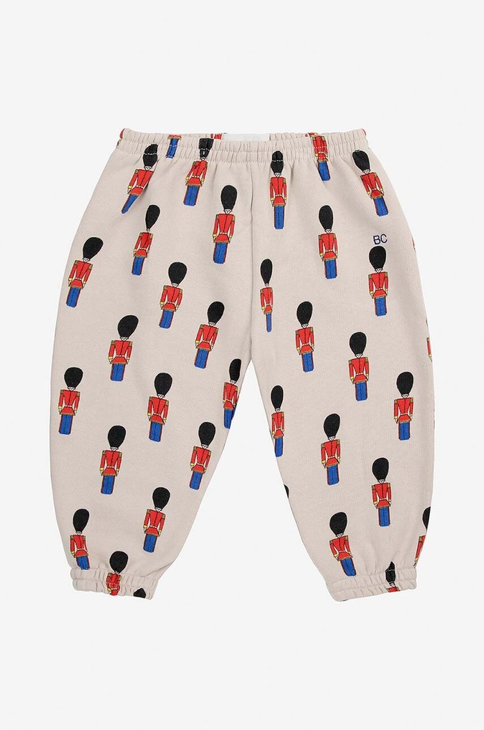 Βρεφικό βαμβακερό φούτερ Bobo Choses Little Tin Soldier 224AB064 μπεζ AW24