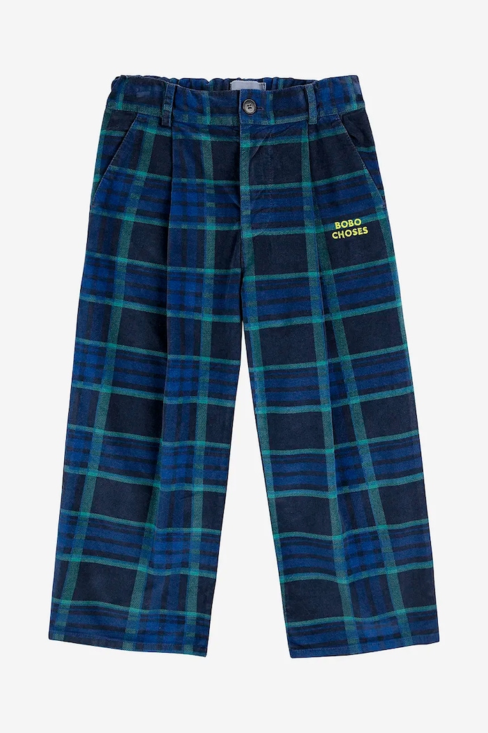 Dětské kalhoty Bobo Choses 224FC008 námořnická modř AW24