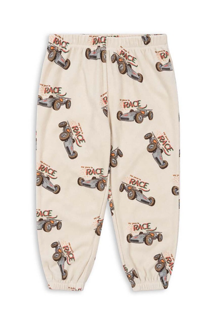 Dětské tepláky Konges Sløjd ITTY SWEAT PANTS GOTS pletenina béžová KS101539