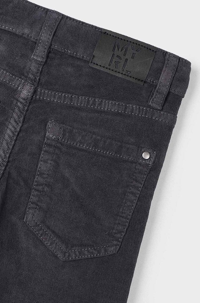 Mayoral pantaloni din catifea pentru copii sztruks slim fit basi 537.5C.Mini.9BYH gri AW24