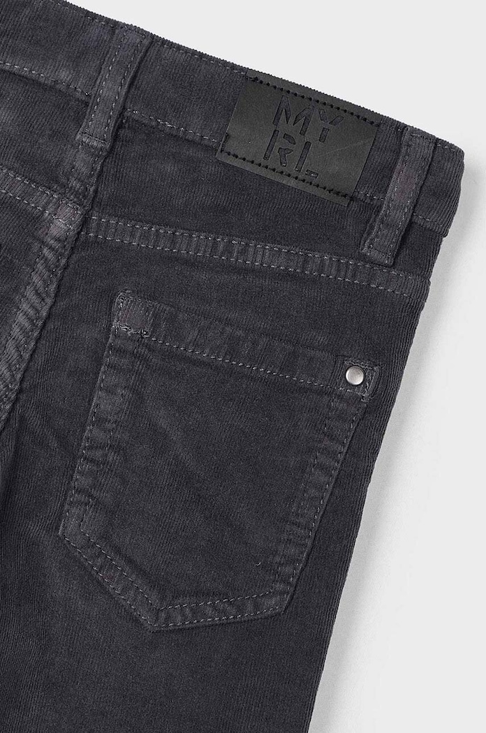 Mayoral pantaloni din catifea pentru copii sztruks slim fit basi 537.5C.Mini.9BYH gri AW24
