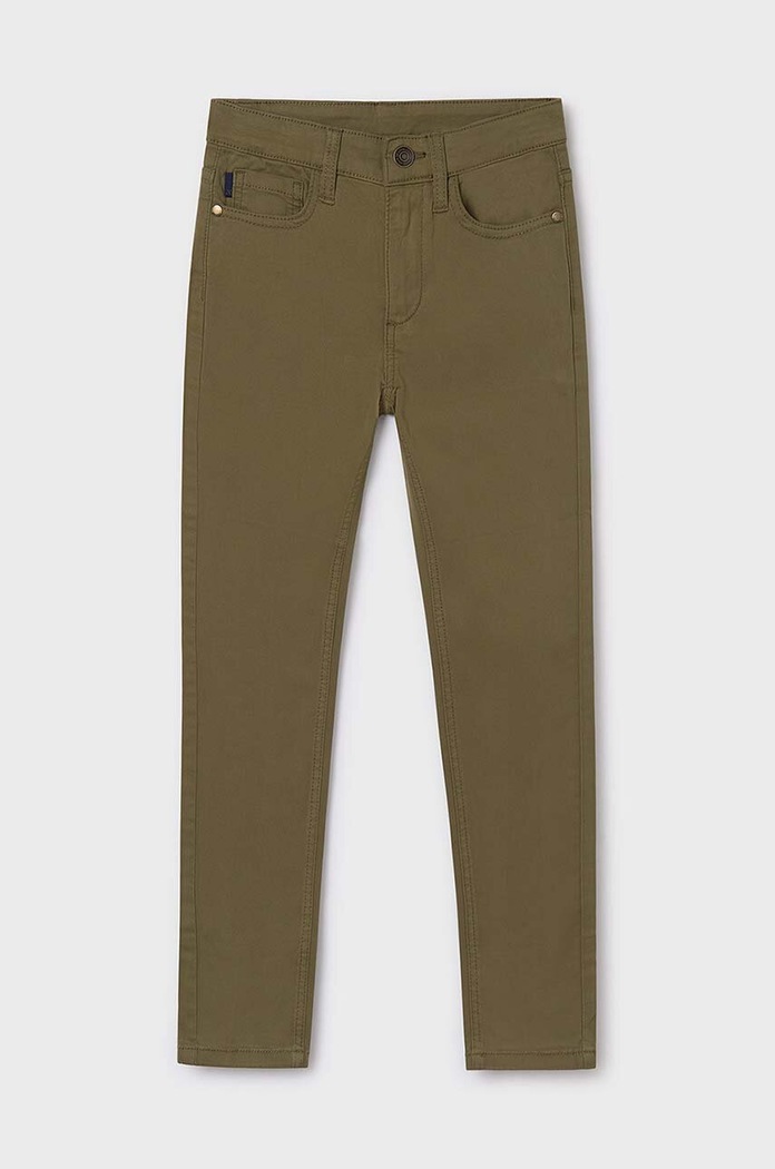 Mayoral pantaloni copii slim fit basic 582.7C.Junior.9BYH verde AW24